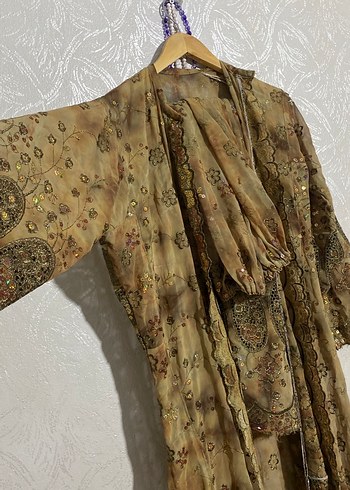 diğer Beden haki Renk Xeftan etekli yeni moda