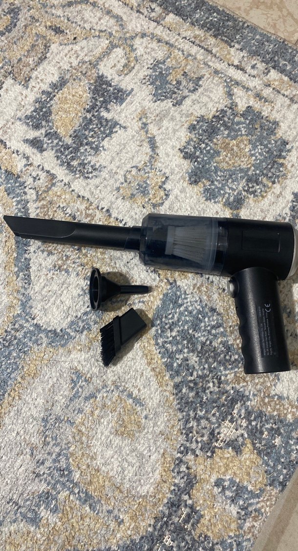 Mini Taşınabilir Siyah Süpürge - Görsel 4