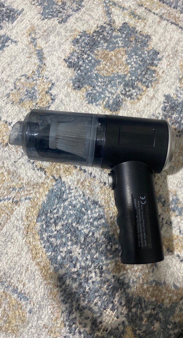 Mini Taşınabilir Siyah Süpürge - Görsel 2