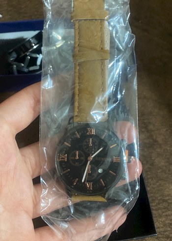 Klasik Erkek Saat Kahverengi Deri Kayışlı - Görsel 3