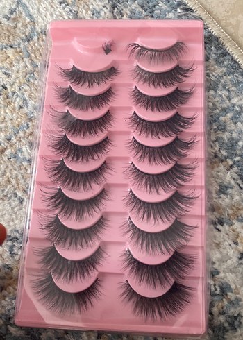 Koyu Pembe Takma Kirpik Seti - Görsel 3