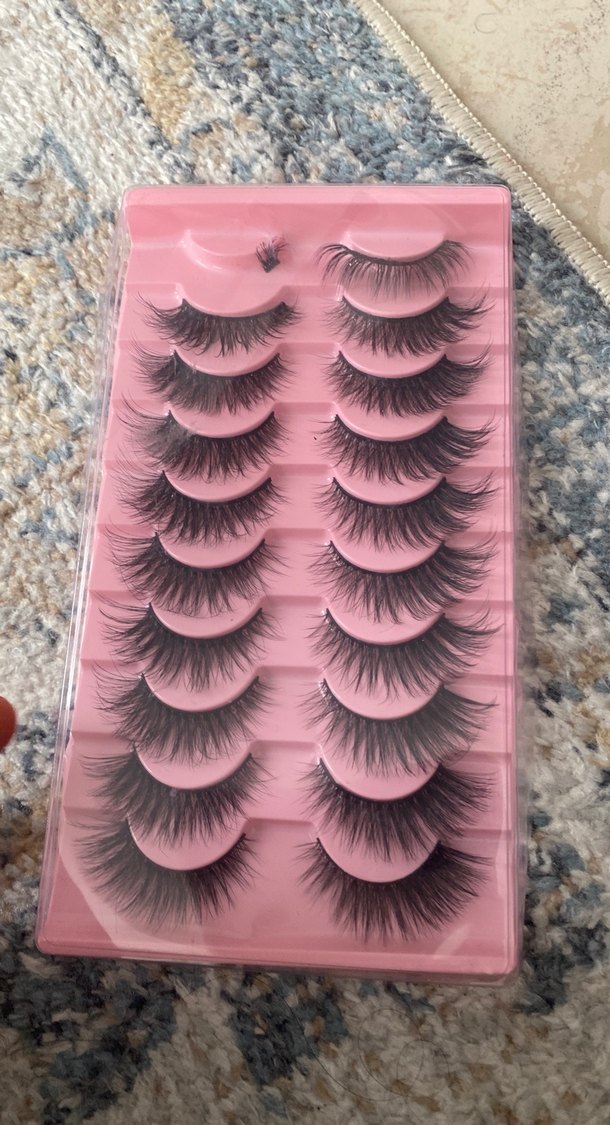 Koyu Pembe Takma Kirpik Seti - Görsel 3