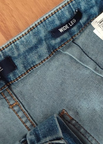 32 Beden Mavi Regular Fit Midi Kot Pantolon