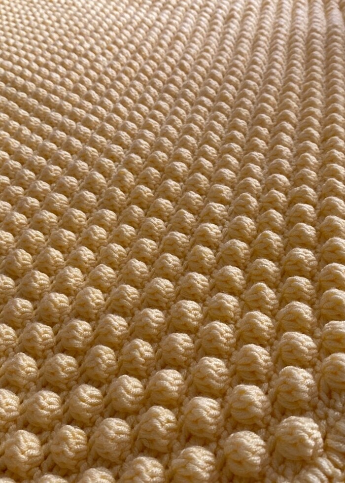 El örgüsü bebek battaniyesi - Görsel 2