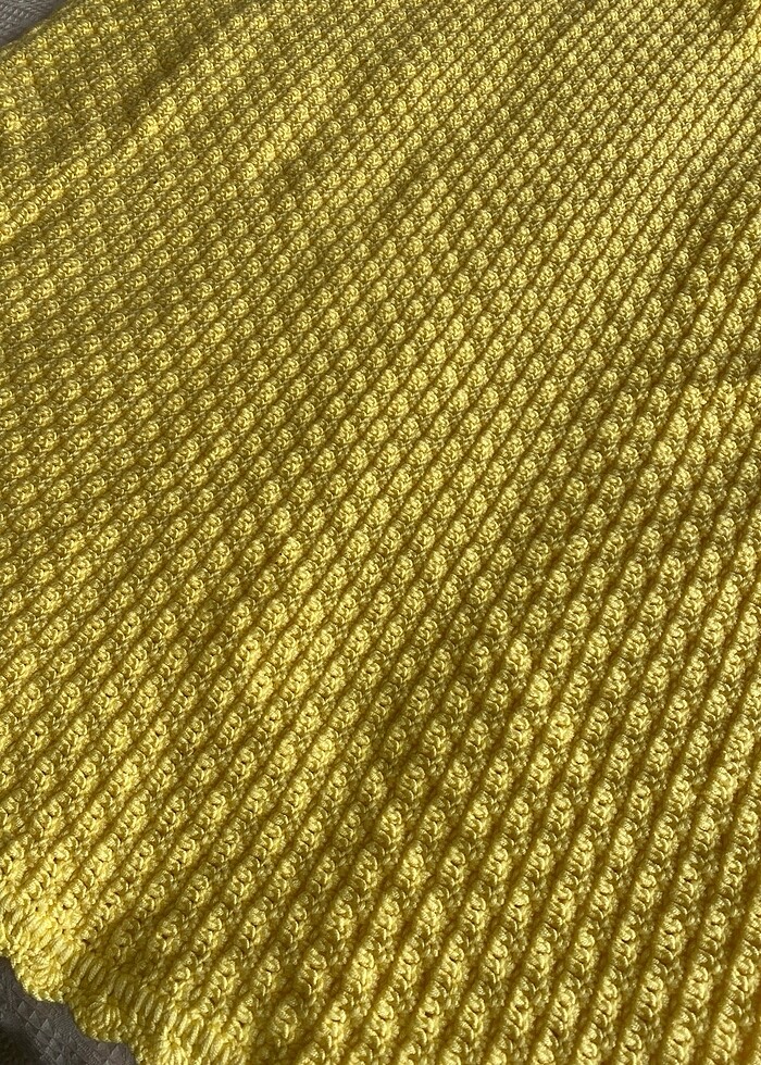 El örgüsü bebek battaniyesi - Görsel 3