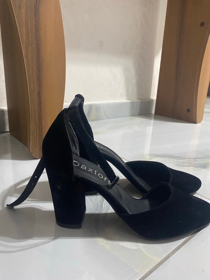 Klasik Siyah Topuklu Kadın Ayakkabı - Görsel 5