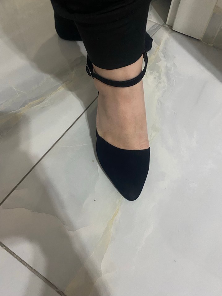 Klasik Siyah Topuklu Kadın Ayakkabı - Görsel 3