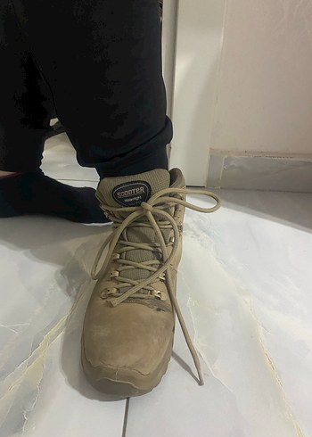 Bej Bağcıklı Unisex  Outdoor Bot - Görsel 3