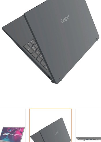Gri Casper Nirvana Laptop - Görsel 3