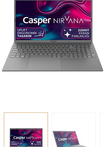 Gri Casper Nirvana Laptop - Görsel 5
