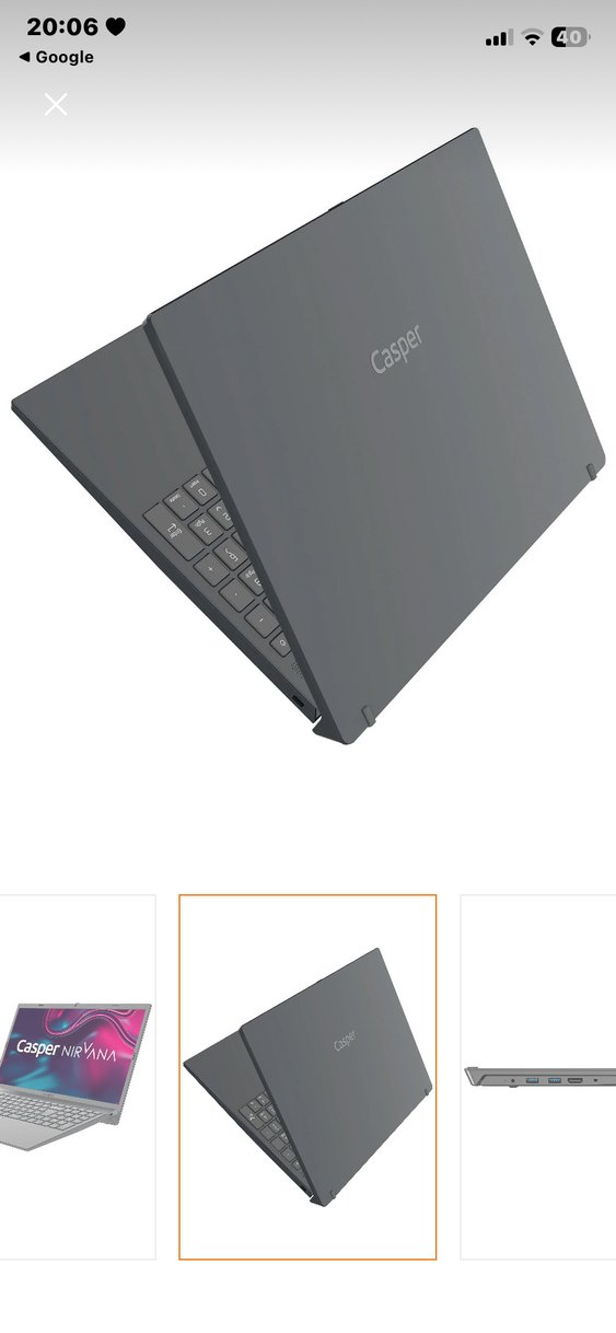 Gri Casper Nirvana Laptop - Görsel 3