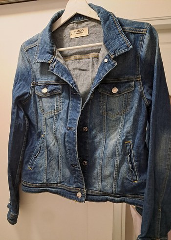 Mango Mavi Denim Ceket 44en 52 Boy