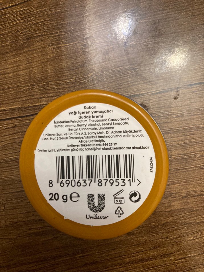 Vaseline Cocoa Butter Dudak Bakım Kremi 20g - Görsel 2