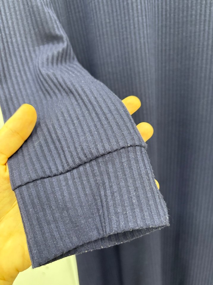 Kadın Lacivert Uzun Kollu Salaş Elbise - Görsel 3