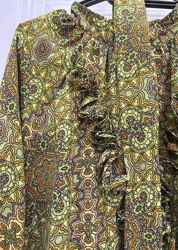 Kadın Haki Bohem Uzun Elbise - Görsel 4