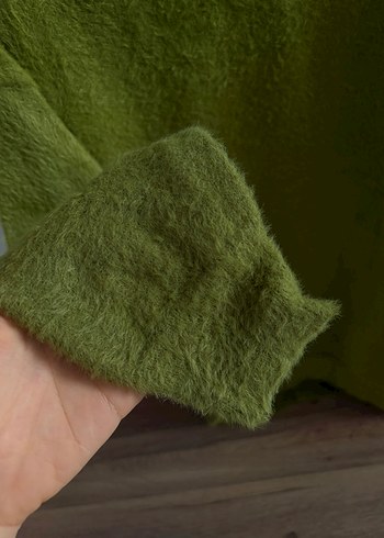 Kadın Yeşil Rahat Kesim Sweatshirt - Görsel 3