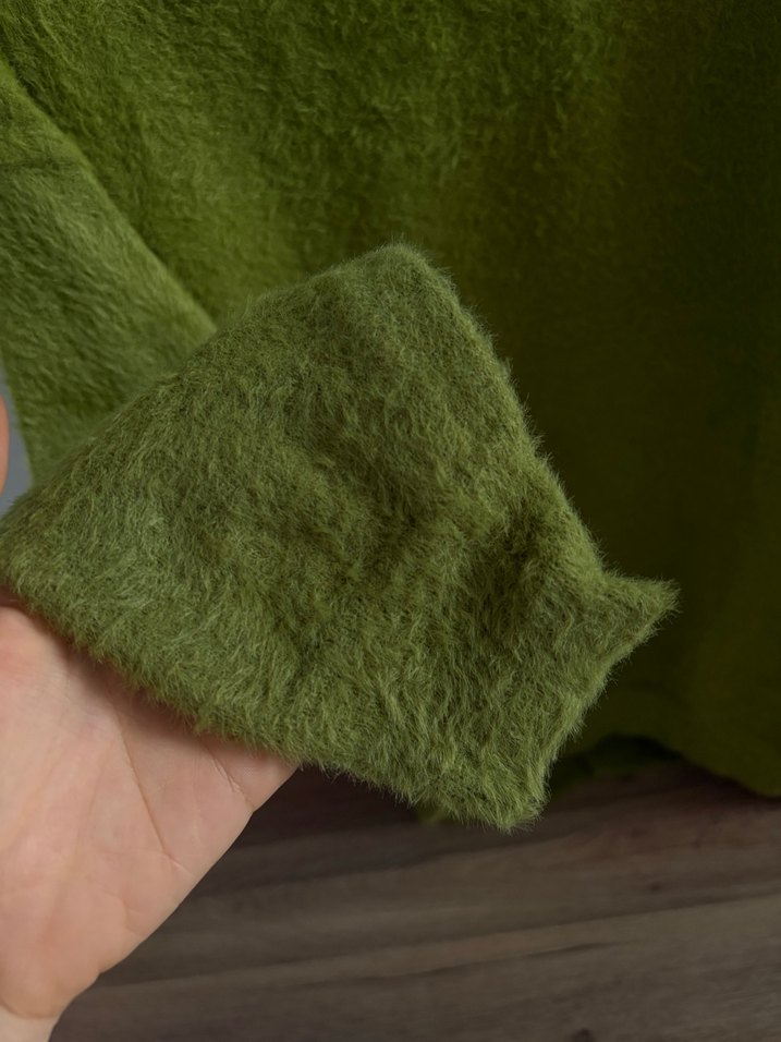 Kadın Yeşil Rahat Kesim Sweatshirt - Görsel 3