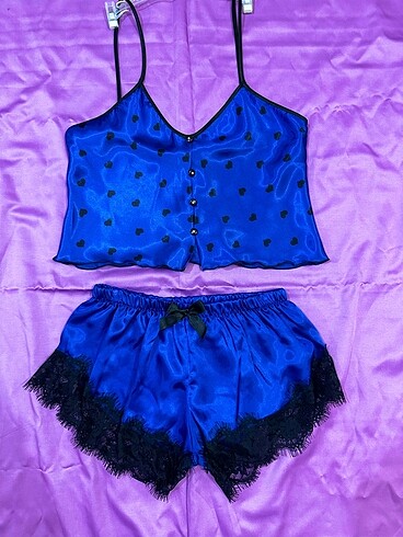 Mien Saten Kalpli Pijama Takımı