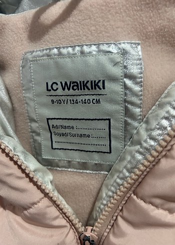 LC Waikiki Kız Çocuk Gri-Pembe Fermuarlı Mont