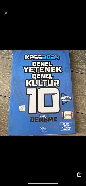 Kpss fasikül deneme cba yayınları