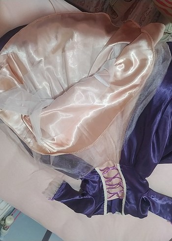 Tasarımcı Parlak Mor Gotik Çocuk Kostümü