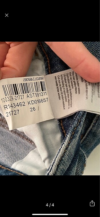 26 Beden mavi Renk Mavi jeans