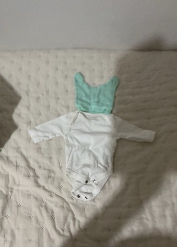 Bebek Beyaz Uzun Kollu Hastane Tulumu - Görsel 2