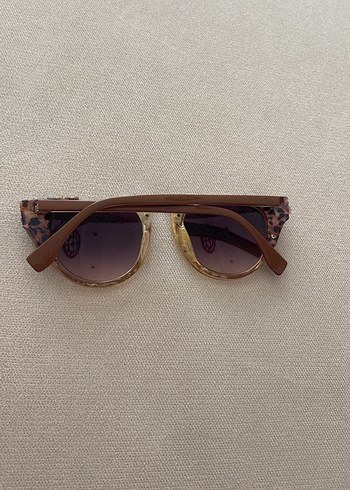 Diğer Kahverengi Kürklü Vintage Kadın Gözlüğü