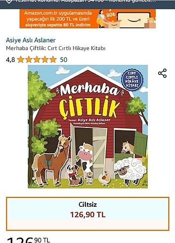 Sincap kitaptan merhaba çiftlik cırt cırtlı kitap
