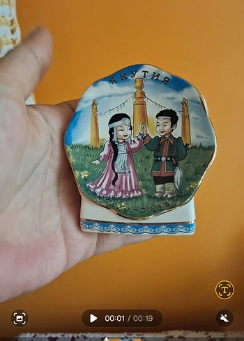 Pastel Renkli Çok Renkli Figüri porselen çan