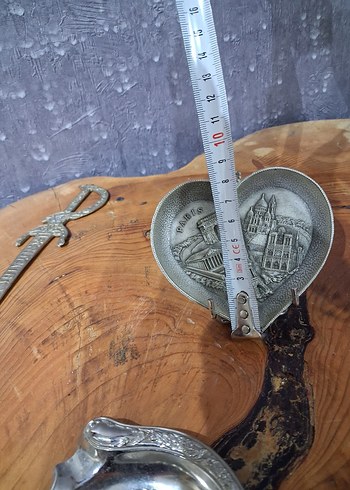 zin malzeme Paris Temalı Dekoratif tabak - Görsel 5