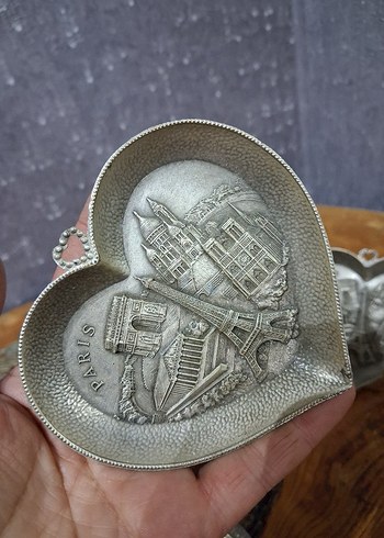 zin malzeme Paris Temalı Dekoratif tabak - Görsel 3
