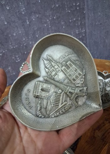 zin malzeme Paris Temalı Dekoratif tabak - Görsel 2