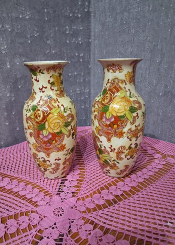 Çiçek Desenli Renkli Seramik Vazo eski çin adet fiyatıdır