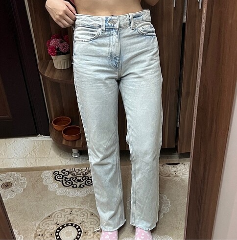 Mango MANGO DÜZ KESİM CROP JEAN