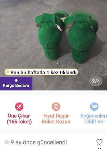 Diğer Yesil ayakkabı