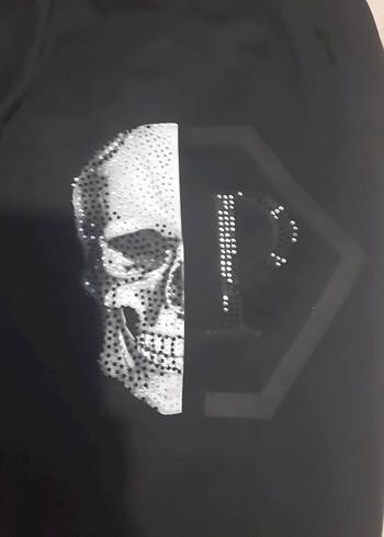 Erkek Siyah Baskılı Rahat Kesim Eşofman - Görsel 2