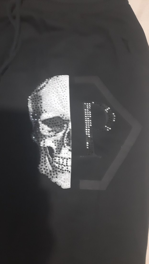 Erkek Siyah Baskılı Rahat Kesim Eşofman - Görsel 2