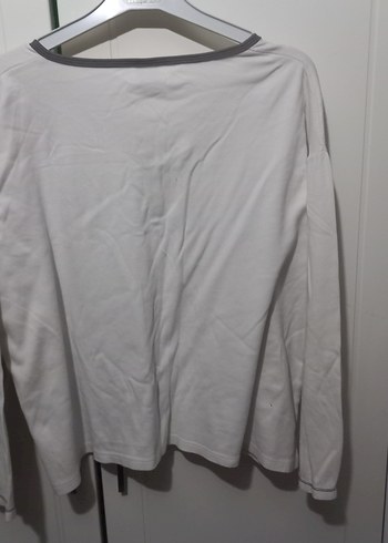 Düğmeli, Uzun Kollu Hamile Tişörtü - Görsel 4