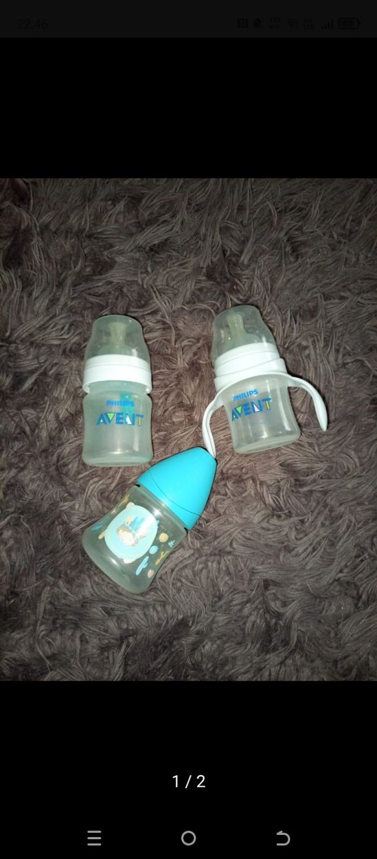 Mavi Avent Bebek Biberon Seti - Görsel 2