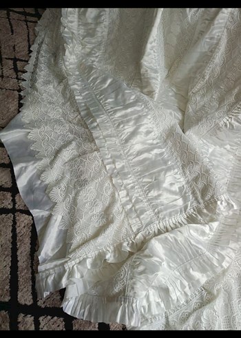 Parlak Beyaz Düz Desen yatak örtüsü - Görsel 2