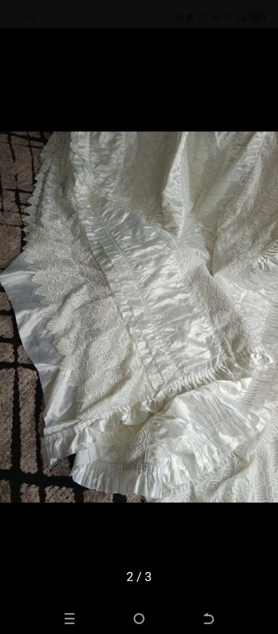 Parlak Beyaz Düz Desen yatak örtüsü - Görsel 2