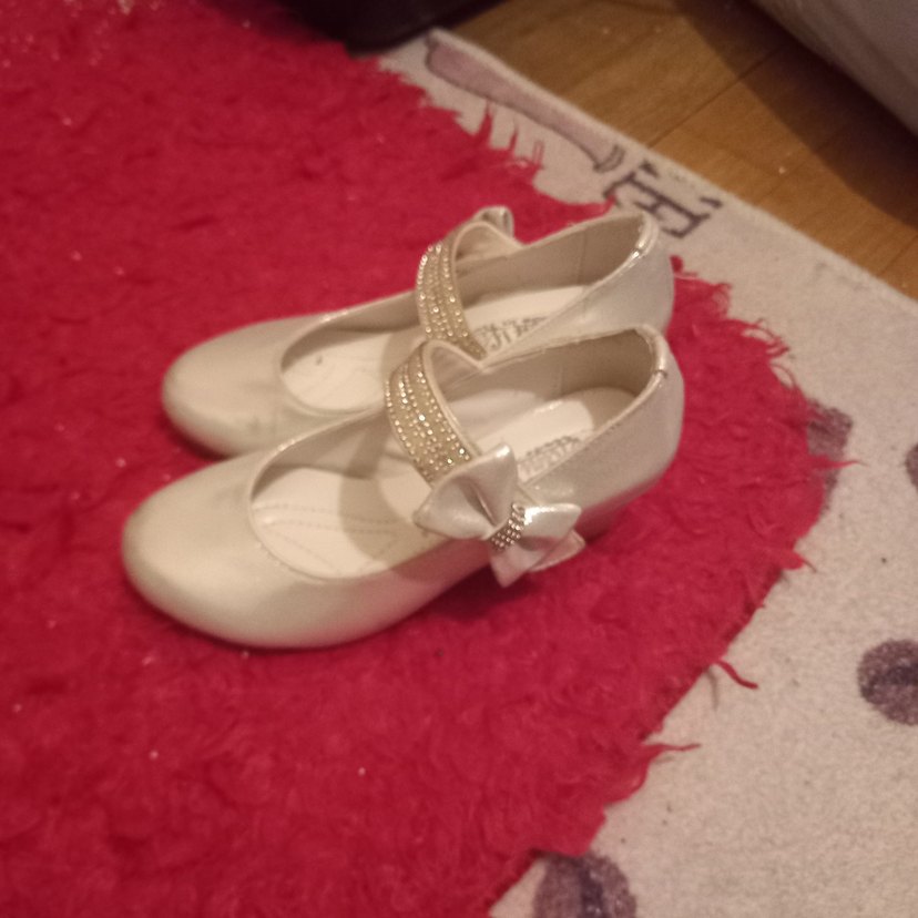 Kızlar için Klasik Altın Tokalı Babet - Görsel 5