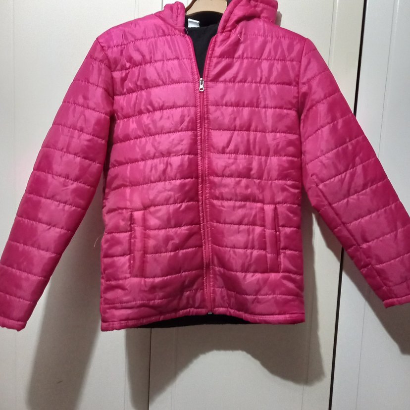 Fermuarlı Pembe kız çocuğu  Mont - Görsel 2