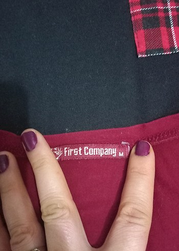 Bordo Kız Çocuk Triko Uzun Kollu Tişört - Görsel 4