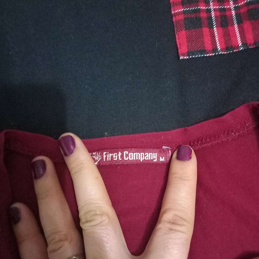 Bordo Kız Çocuk Triko Uzun Kollu Tişört - Görsel 4