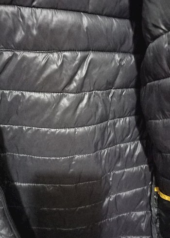 Sarı Siyah Kapüşonlu Erkek cocugu  Mont - Görsel 4