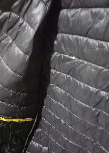 Sarı Siyah Kapüşonlu Erkek cocugu  Mont - Görsel 3