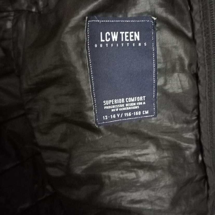 Sarı Siyah Kapüşonlu Erkek cocugu  Mont - Görsel 5