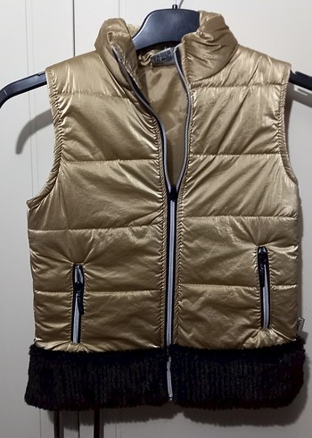 Kısa Kesim Fermuarlı Kiz cocugu Yelek - Görsel 2